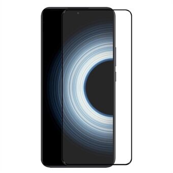 ENKAY HAT Prince för Xiaomi Redmi K50 Ultra 5G, 2.5D Arc Edge Hellim Anti-explosion hög aluminium-silikon glasfilm