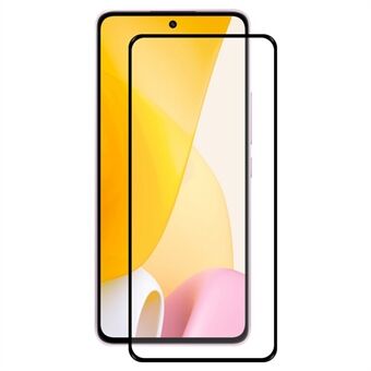 ENKAY HAT Prince För Xiaomi 12 Lite 5G Anti- Scratch Full Glue Ultra Clear Screen Protector 2.5D Arc Edge Heltäckande Hög aluminium-silikon glasfilm