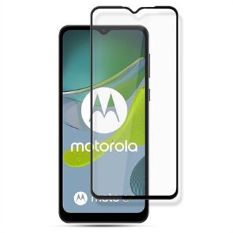 MOCOLO För Motorola Moto E13 4G (2023) Helskärmsskydd av härdat glas Sekundärhärdande silketryck Anti-explosionsfilm - svart