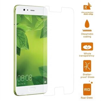 För Huawei P10 mobiltelefon härdat glas skärmskydd film 0,3 mm (Arc Edge)