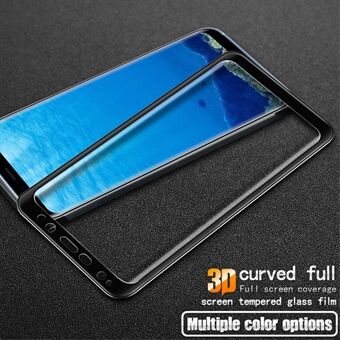 IMAK 3D böjd komplett täckande härdat glas skärmskyddfilm för Samsung Galaxy S8 + SM-G955
