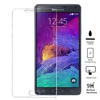 0,25 9H Anti-Explosion Härdat glas Screen Guard Film Arc Edge för Samsung Galaxy Note 4 N910