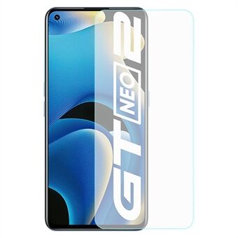 AMORUS For Realme GT Neo2 5G/GT Neo 3T 5G 2.5D Arc Edge High Aluminium-kiselglas Anti- Scratch Explosionssäkert skärmskydd