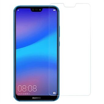 AMORUS för Huawei P20 Lite (2018) 2.5D Arc Edge High Aluminium-silikon glasfilm splittringssäker HD Clear Screen Protector