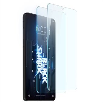 NORTHJO 2st/set för Xiaomi Black Shark 5 RS härdat glasfilm 0,3 mm 2,5D HD Klart Scratch mot repor