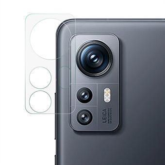 För Xiaomi 12 5G / 12X 5G / 12S 5G härdat glas kameralinsskydd Ultraklart reptålig Scratch