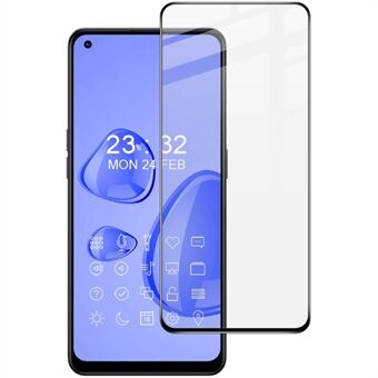 IMAK Pro+ Series för Oppo Reno8 Lite 5G Full täckning Anti-bubbla Klar Dammtät Hellim Härdat Glas Telefon Skärmskydd