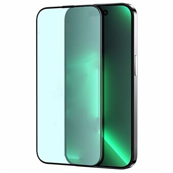 JOYROOM JR-G02 härdat glasfilm för iPhone 14 Pro , anti- Scratch heltäckande sidentryck grönt ljus Skärmskydd Skyddsfilm