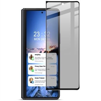 IMAK för Samsung Galaxy Z Fold4 5G Anti- Spy skärmskydd i härdat glas Full lim Sensitive Touch Film