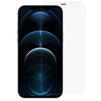 För iPhone 12 Pro Max  högt skärmskydd av aluminium-silikonglas Helt skydd Fullt lim Dammtät klar film med enkel installationssats