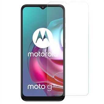 För Motorola Moto G30 HD Klart härdat glasfilm 2.5D Arc Edge Dammtätt skärmskydd