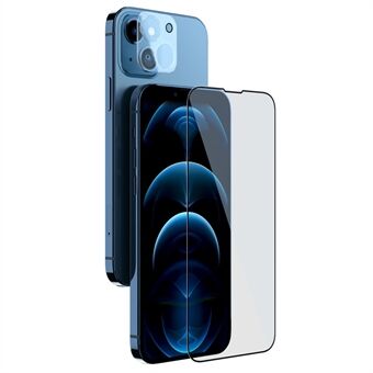 NILLKIN för iPhone 14 2 i 1 Anti-fingeravtryck HD AGC Glass Skärmskydd i härdat glas med kamerafilm