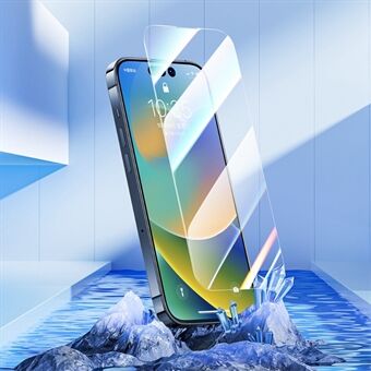 BENKS KR-serien för iPhone 14 Pro Max Aluminium-silikon Glasskärmskydd Superklart Front Screen Cover Anti Scratch 0,15 mm Ultratunn glasfilm
