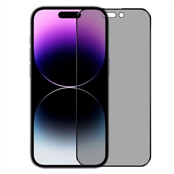 NORTHJO A+ för iPhone 14 Pro Max 28 graders anti- Spy silke skärmskydd 0,3 mm 2,5D hög aluminium-silikon glasfilm