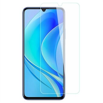 AMORUS för Huawei nova Y70 4G hög aluminium-silikon glas telefon Scratch Reptålig 2.5D Arc Edge Ultra Clear Anti-explosionsfilm