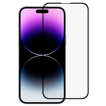 Skärmfilm i härdat glas för iPhone 14 Pro, 21D Heltäckande Silk Printing Telefon Skärmskydd