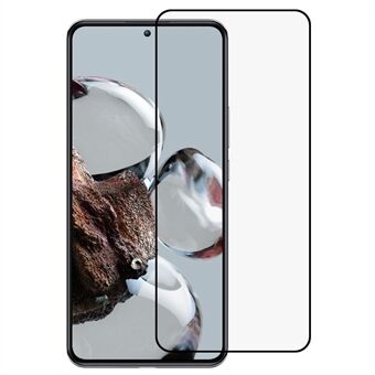 RURIHAI för Xiaomi 12T 5G / 12T Pro 5G / Redmi K50 Ultra 5G Sekundär härdande helskärmsskydd helt lim 2,5D 0,26 mm hög aluminium-kiselglasfilm
