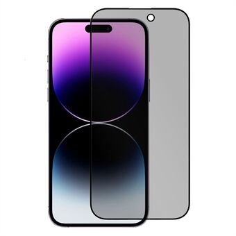 För iPhone 14 Pro Max Anti-peep skärmskydd Anti- Scratch Corning Gorilla Glass Arc Kanter Heltäckt härdat glasfilm