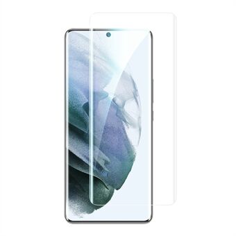 För Samsung Galaxy S21+ 5G Side Lim Full Screen Protector HD Clear Anti-fingerprint Böjd härdat glasfilm