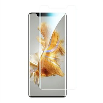 För Huawei Mate 50 Pro 4G Ultra Clear Böjd Slitstark Full täckning Härdat glasfilm Anti-fingeravtryck sidolim skärmskydd