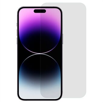 RURIHAI För iPhone 14 Pro Max Fast vidhäftande 0,26 mm Anti- Spy högt aluminium-silikon glasfilm Dammtätt skärmskydd