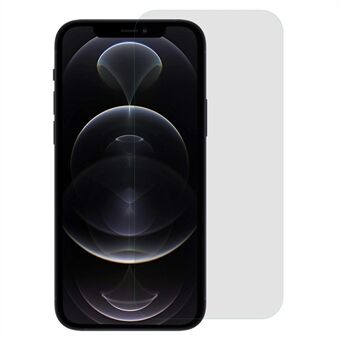 RURIHAI för iPhone 12 Pro Max 6,7 tum Fingeravtrycksfritt Snabbt vidhäftande 0,26 mm Anti- Spy högt aluminium-kiselglasfilm Dammtätt skärmskydd