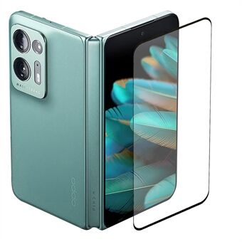 3D krökt härdat glasfilm för Oppo Find N2 5G, sidolim komplett täckande HD-skärmskydd