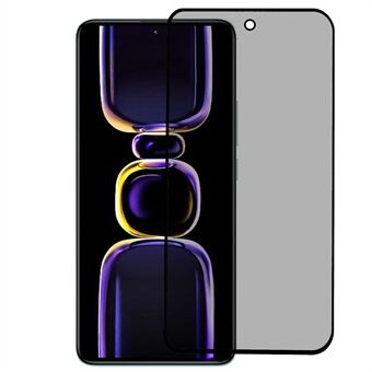 För Xiaomi Redmi K60 5G / K60 Pro 5G Anti- Spy skärmskydd, komplett täckande silke utskrift sidolim härdat glasfilm