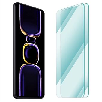 ENKAY HAT Prince 2st/pack Skärmskydd i härdat glas för Xiaomi Redmi K60E 5G, hellim 2.5D Arc Edge Anti-Fingerprint 0.26mm Clear Film