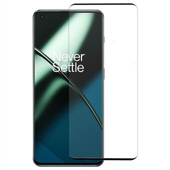 För OnePlus 11 5G HD Klart Medium Aluminium Glas Skärmskydd Sidolim Anti Scratch