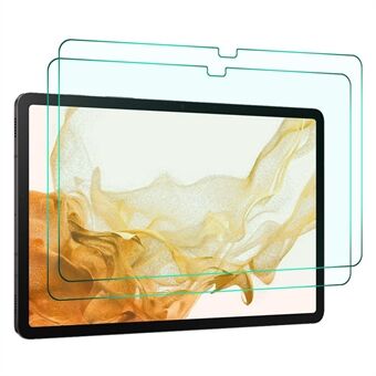 ENKAY HAT Prince 2st Skärmskydd i härdat glas för Samsung Galaxy Tab S8+, 0,33 mm 9H 2,5D Anti-explosion skärmskydd
