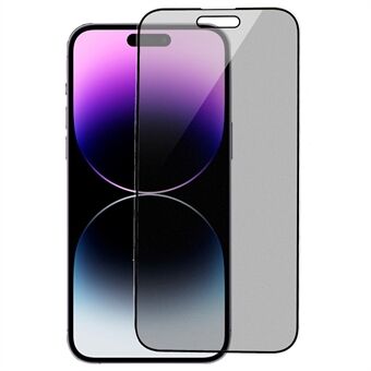 RURIHAI För iPhone 14 Pro AG Matt Anti-fingeravtryck Högt aluminium-silikonglas Helskärmsskydd Spy