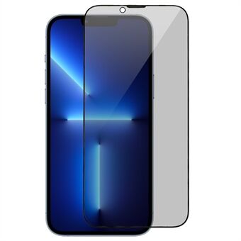 RURIHAI För iPhone 13 Pro Max 6,7 tum / 14 Plus 0,26 mm högt aluminium-kiselglas Anti-peep-film Fulllim Anti-fingeravtryck skärmskydd