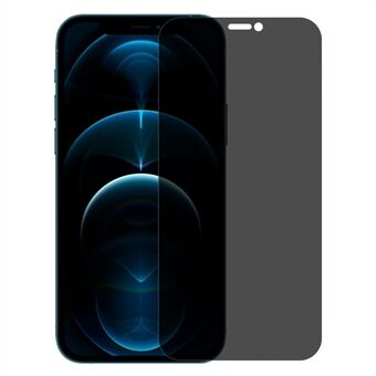 NORTHJO A+ för iPhone 12 Pro Max 6,7 tum 28-graders Anti- Spy Phone Skärmskydd 2,5D Arc 0,3 mm härdat glasfilm