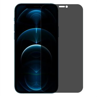 NORTHJO A+ för iPhone 12 Pro / 12 6,1 tum High Transparency Screen Protector 2,5D Arc 28-Degree Anti- Spy 0,3 mm härdat glasfilm