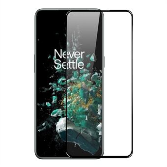 NORTHJO A+ för OnePlus 10T 5G / ACE Pro 5G Silk Printing Screen Protector Hellim högt aluminium-silikon glasfilm - svart