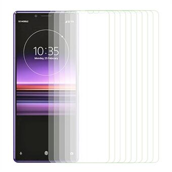 10 st/set för Sony Xperia 1 V skärmskydd 2.5D Arc Edge HD klar hög aluminium-silikon glas telefonskärm film