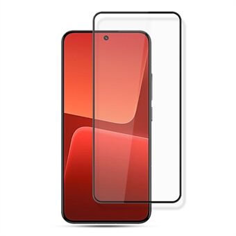 AMORUS For Xiaomi 13 5G Skärmskydd i härdat glas Silke Printing Anti Scratch Full Lim Film - Svart