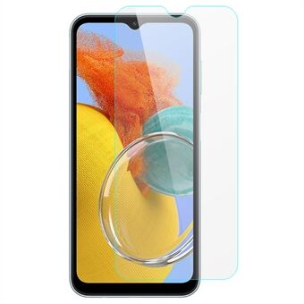 För Samsung Galaxy M14 Anti- Scratch Härdat glasfilm HD Klar 0,3 mm Arc Edge Telefon Skärmskydd