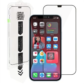 RURIHAI För iPhone 12 Pro Max Telefon Skärmskydd Ultra Clear Högt aluminium-kiselglas Antistatisk skärmfilm