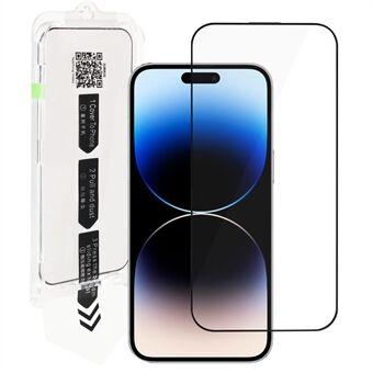 RURIHAI För iPhone 14 Pro Max Telefon Skärmskydd Högt aluminium-silikon glas Antistatisk HD klar film