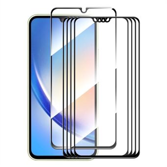 ENKAY HAT Prince 5st för Samsung Galaxy A34 5G Högt aluminium-kiselglas Anti- Scratch film Silke Printing 0,26 mm 9H 2,5D skärmskydd