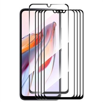 ENKAY HAT Prince 5st för Xiaomi Redmi 12C 4G / Poco C55 4G High Aluminium-silikon Glasskärmskydd 2.5D 0.26mm 9H Silk Printing Screen Film