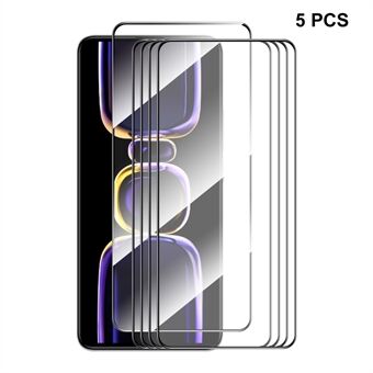 ENKAY HAT Prince 5st 0,26 mm 9H hög aluminium-kisel glasfilm för Xiaomi Redmi K60E 5G , Silk Printing 2,5D skärmskydd
