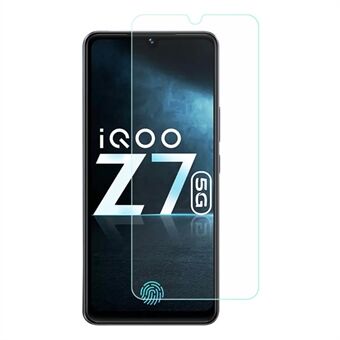 För vivo iQOO Z7 5G 0,3 mm Arc Edge Tempered Glass Telefon Skärmskydd Anti-explosion skärmfilm