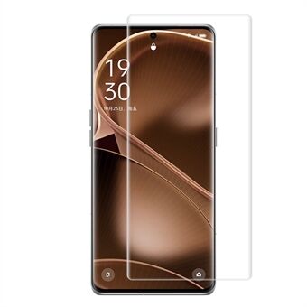 RURIHAI For Oppo Find X6 Pro 3D Curved UV Liquid Tempered Glass Film Ultra Clear Screen Protector, Support Fingerprint Unlock