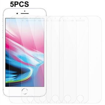 5 st / set för iPhone 7 / 8 / SE (2020) / SE (2022) 2,5D härdat glasfilm 0,3 mm HD Clear Phone Screen Protector