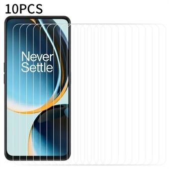 RURIHAI 10st för OnePlus Nord CE 3 Lite 5G Medium Aluminium Glas 0.18mm 2.5D Telefon Skärmskydd