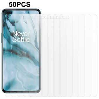 50 st/set för OnePlus Nord skärmskydd i härdat glas 0,3 mm 2,5D Arc Edge HD-telefon skyddsfilm