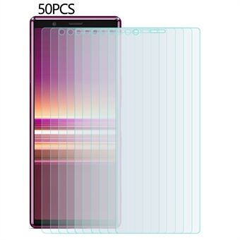 50 st/set för Sony Xperia 5 HD Phone Screen Protector 2.5D 0.3mm Anti-explosionsfilm härdat glas